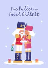 Cute Christmas Card - Nutcracker Xmas Card - For Him created by Painted Parasol Studio