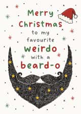 Merry Christmas to my Favourite Weirdo with a Beard-o created by The Merry Giraffe