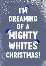 Funny Christmas Card - Mighty Whites - Leeds United created by ZB CREATIVE