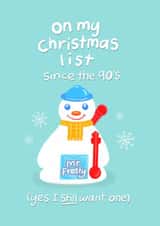 Mr Frosty Christmas card created by Palette&Petal 
