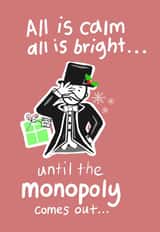 Christmas Monopoly card created by Palette&Petal 