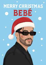 Bad Bunny Christmas Card - Bebe created by DoodEls