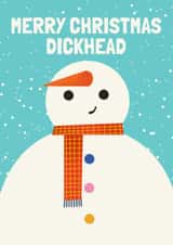 Funny Snowman Christmas Card created by Aussie Studios