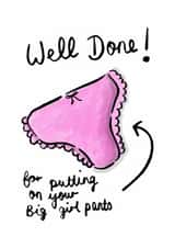 Cute Well Done Card - Big Girl Pants! created by Becca Made This 