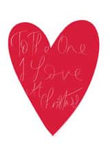 Romantic Christmas Card for Partner – Merry Christmas to the One I Love created by HCD Illustration