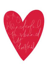 Heartfelt Christmas Card for Husband - Hearts created by HCD Illustration