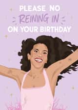 Cute Birthday Card - Olivia Dean - Please Don't Rein Me In created by DoodEls