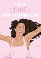 Cute Birthday Card - Olivia Dean - Dive created by DoodEls