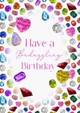 Cute Bedazzled Birthday Card created by Dolly’s Originals