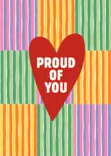 Classic Congratulations Card - Proud Of You - Heart created by Wondi Studios