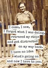 Funny Birthday/Just Because Card - For Her - Forgetful, Distracted & Getting Older created by Raven's Rest Studio