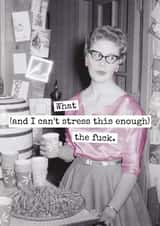 Funny Birthday/Love & Friendship Card - What The Fuck created by Raven's Rest Studio