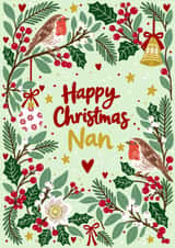 Happy Christmas Nan - traditional card for her created by Paperleaf Studios 