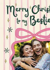 Personalised Christmas Photo Card created by Stuck Shop Gifts - Cute Best Friend Christmas Photo Card