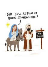 Funny Mary and Joseph Comic Christmas Card created by Aussie Studios