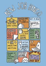 New Job Bingo - Funny Interactive New Office Job Card created by Becka Griffin