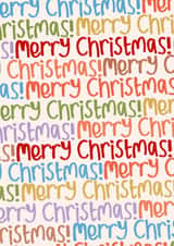 Fun and joyful Merry Christmas card, perfect to send cheer through the post! created by KATIE S