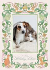 Personalised Christmas Photo Card created by Sabrin Deirani - Vintage Christmas Photo Card for Family & Friends