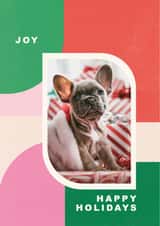 Personalised Christmas Photo Card created by Sabrin Deirani - Cute Christmas Photo Card – Joy & Happy Holidays