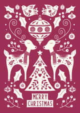 Christmas Card - Reindeer - Merry Christmas created by Kirsty Miller