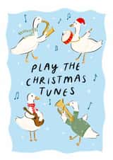 Christmas Geese Card - Play the Christmas Tunes created by Lauren Barclay