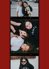 Personalised Christmas Photo Card created by Jennifer Lew - Classic Christmas Card - Photo Strip