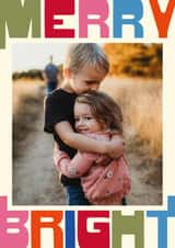 Personalised Christmas Photo Card created by Jennifer Lew - Classic Christmas Card - Merry And Bright