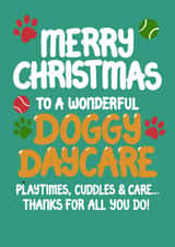 Christmas Card - Doggy Daycare created by Louise Burgoyne