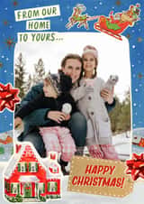 Personalised Christmas Photo Card created by Violet and Alfie - Nostalgic Christmas Card - Our Home To Yours