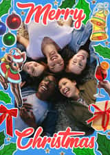 Personalised Christmas Photo Card created by Violet and Alfie - Nostalgic Retro Christmas Card