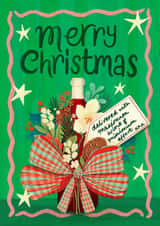 Funny Wine Christmas Card – Merry Christmas – Maximum Wine & Minimum Effort created by Nicola B Studio
