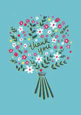 Pretty Thank You Card - Flowers - Bouquet created by Emma Enticknap