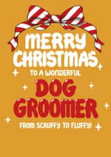 Classic Christmas Card - For Dog Groomer created by Louise Burgoyne