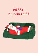 Cute Christmas Card celebrating Betwixtmas #SANTA26 created by If In Doubt Create Studio