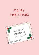 Silly Christmas card for that person who can't quite handle Monopoly #SANTA26 created by If In Doubt Create Studio
