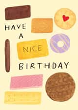 Cute Biscuit Inspired Sweet Treat Birthday Card created by Chinchi Things
