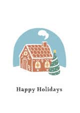 Cosy Gingerbread House - Happy Holidays - Christmas created by Nazli Brennan