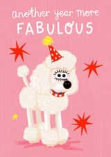 Cute Birthday Card - Wallace and Gromit - Fluffles - Another Year More Fabulous created by Wallace & Gromit