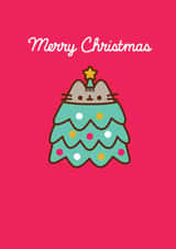Cute Christmas Card - Pusheen - Tree created by Hype Cards