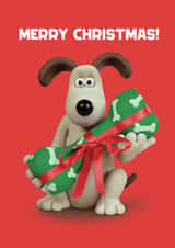 Funny Christmas Card - Wallace & Gromit - Gromit's Present created by Hype Cards