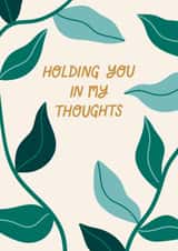 Classic Sympathy Card - In My Thoughts - Baby Loss created by Miscarriage UK