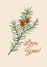 Love Yew! Cute Pun Anniversary Card created by Abi Bryan