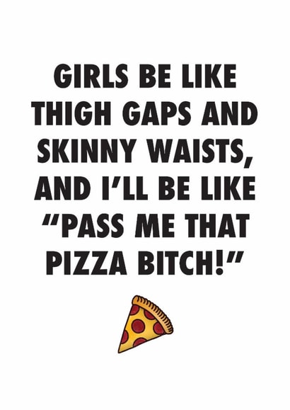 girls thigh Humour Card 1027 created by Leah Chong - Leah Design