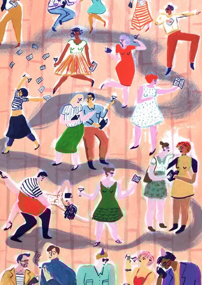 party dancing Congratulations Card 22460 created by Jayde Perkin