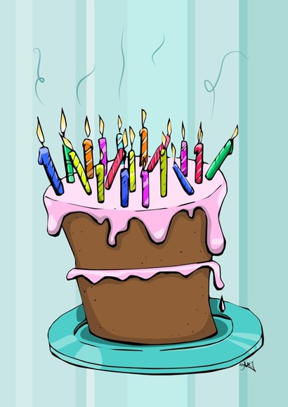 birthday candles Card 22376 created by Ashley Taylor