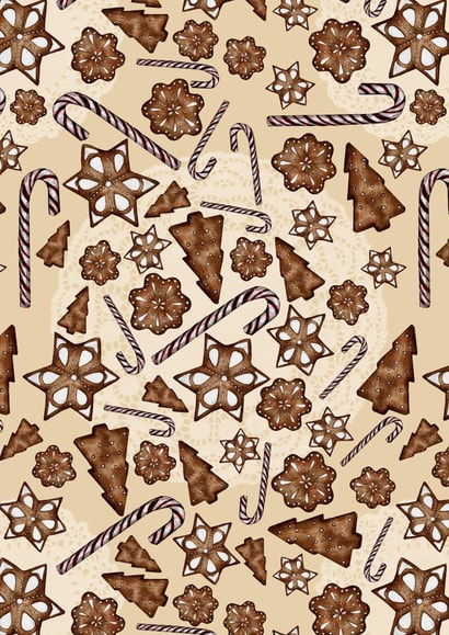 christmas lebkuchen Christmas Card 22665 created by Deborah Ballinger