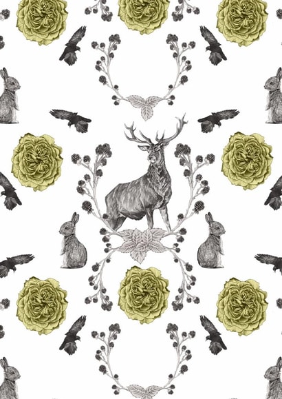 stag bunny Thinking of you Card 22666 created by Deborah Ballinger