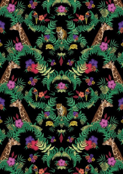 jungle tiger Thinking of you Card 22671 created by Deborah Ballinger