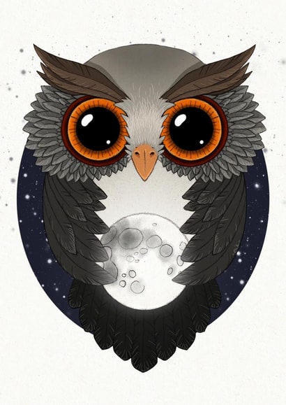 animals owl Card 22842 created by Elia Sánchez Martín