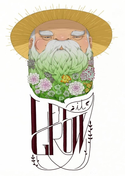 Old man Card 22844 created by Elia Sánchez Martín